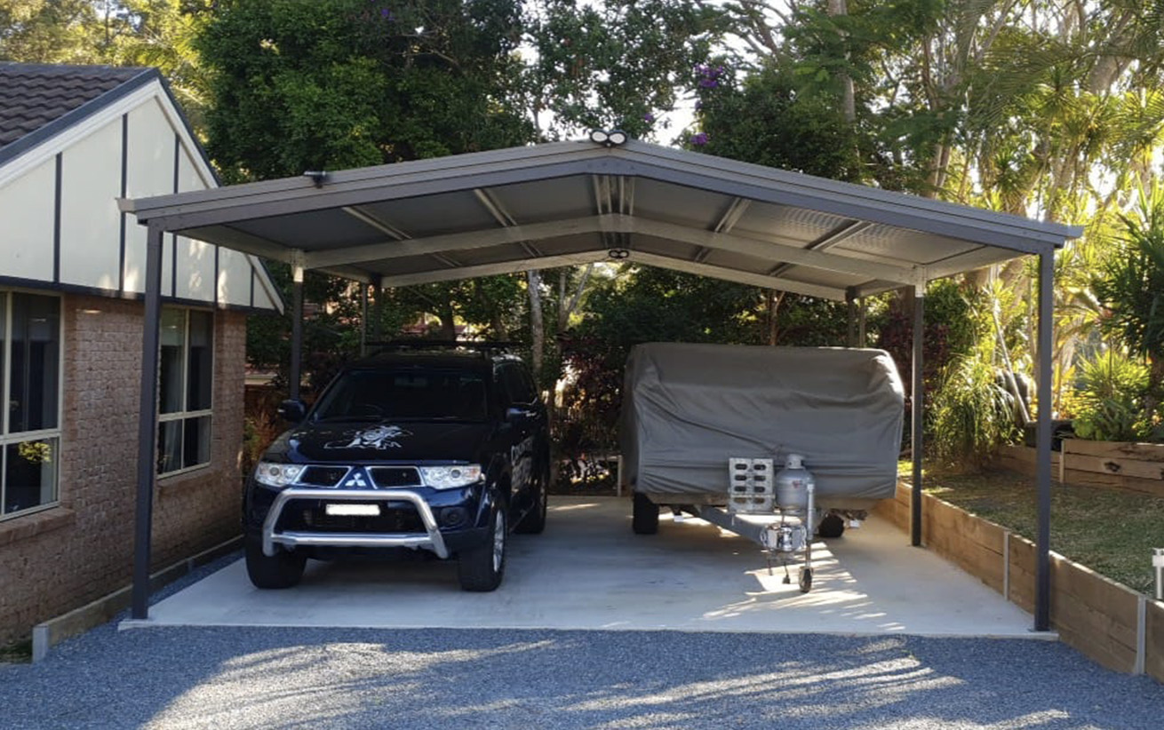 How much does it cost to build an attached carport - Carport Gable Roof 002